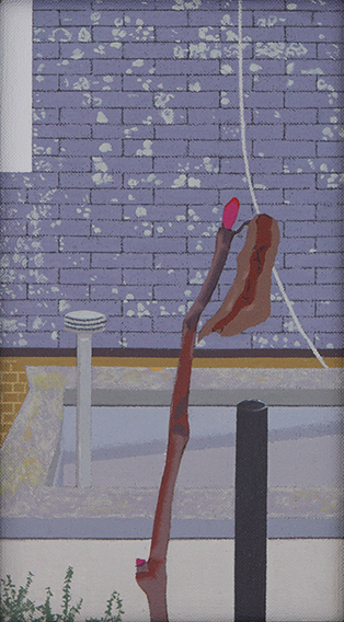 A Frozen Bud (Oil on Canvas, 217mm x 120mm, 2010)