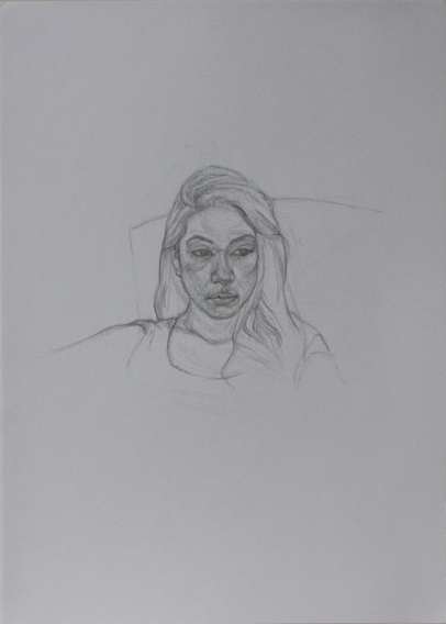 Ingrid (Pencil on Paper, 420mm x 296mm, 2012)